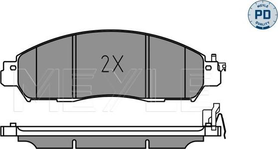 Meyle 025 224 3917/PD - Гальмівні колодки, дискові гальма autozip.com.ua