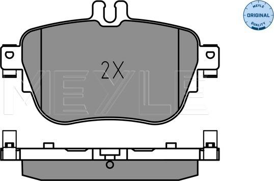 Meyle 025 224 3716 - Гальмівні колодки, дискові гальма autozip.com.ua