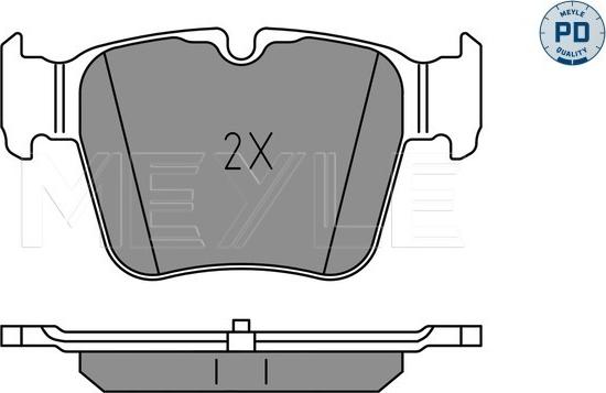 Meyle 025 224 2316/PD - Гальмівні колодки, дискові гальма autozip.com.ua