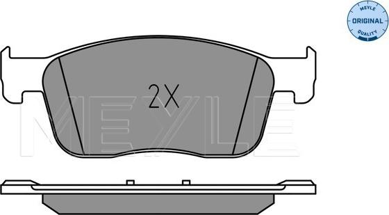 Meyle 025 225 9417 - Гальмівні колодки, дискові гальма autozip.com.ua