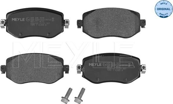 Meyle 025 226 1019 - Гальмівні колодки, дискові гальма autozip.com.ua