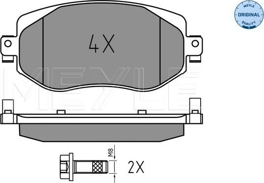 Meyle 025 226 1019 - Гальмівні колодки, дискові гальма autozip.com.ua