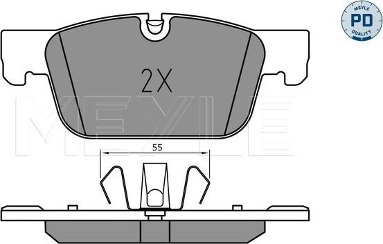 Meyle 025 220 9817/PD - Гальмівні колодки, дискові гальма autozip.com.ua