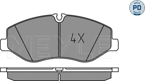 Meyle 025 220 6221/PD - Гальмівні колодки, дискові гальма autozip.com.ua