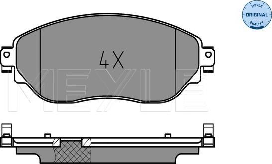 Meyle 025 220 8718 - Гальмівні колодки, дискові гальма autozip.com.ua