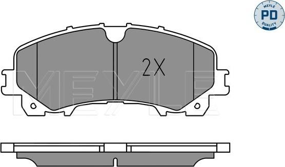 Meyle 025 221 1716/PD - Гальмівні колодки, дискові гальма autozip.com.ua