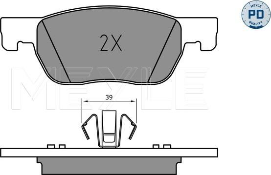 Meyle 025 223 4220/PD - Гальмівні колодки, дискові гальма autozip.com.ua