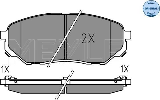 Meyle 025 223 8017 - Гальмівні колодки, дискові гальма autozip.com.ua