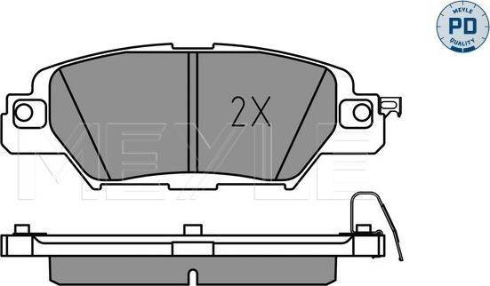 Meyle 025 223 3214/PD - Гальмівні колодки, дискові гальма autozip.com.ua