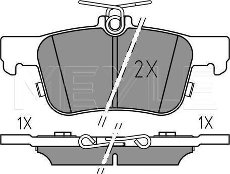 Meyle 025 222 3116/PD - Гальмівні колодки, дискові гальма autozip.com.ua
