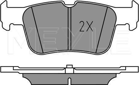 Meyle 025 222 3116/PD - Гальмівні колодки, дискові гальма autozip.com.ua