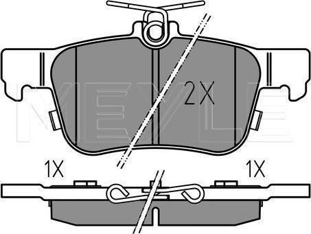 Meyle 025 222 3116 - Гальмівні колодки, дискові гальма autozip.com.ua