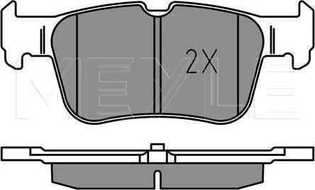 Meyle 025 222 3116 - Гальмівні колодки, дискові гальма autozip.com.ua