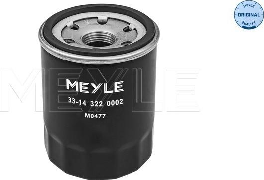 Meyle 33-14 322 0002 - Масляний фільтр autozip.com.ua