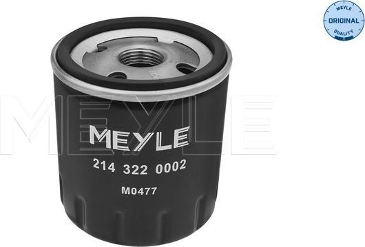 Meyle 214 322 0002 - Масляний фільтр autozip.com.ua