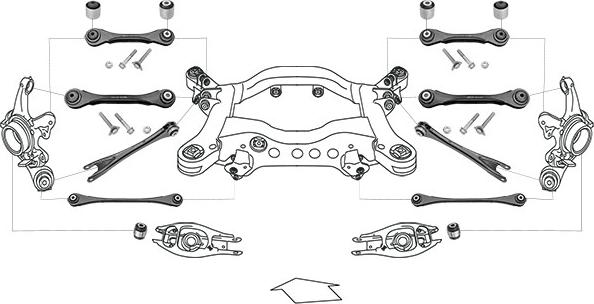 Meyle WG0983110 - Підвіска колеса autozip.com.ua