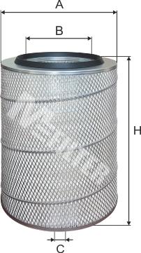 Mfilter A 540 - Повітряний фільтр autozip.com.ua