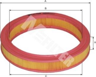 Mfilter A 507 - Повітряний фільтр autozip.com.ua