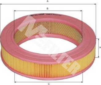Mfilter A 517 - Повітряний фільтр autozip.com.ua