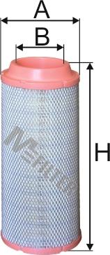 Mfilter A 1016 - Повітряний фільтр autozip.com.ua