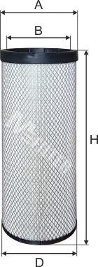 Mfilter A 804/1 - Повітряний фільтр autozip.com.ua