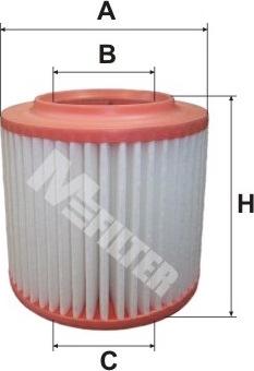 Mfilter A 8048 - Повітряний фільтр autozip.com.ua