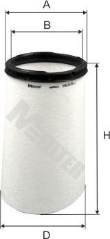 Mfilter A 8107 - Повітряний фільтр autozip.com.ua