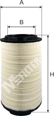 Mfilter A 8120 - Повітряний фільтр autozip.com.ua