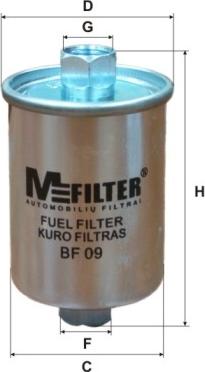 Mfilter BF 09 - Паливний фільтр autozip.com.ua
