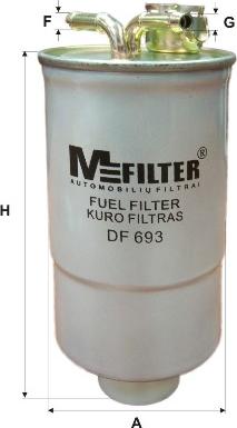 Mfilter DF 693 - Паливний фільтр autozip.com.ua