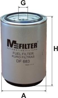 Mfilter DF 683 - Паливний фільтр autozip.com.ua