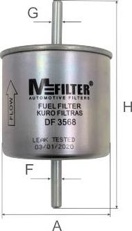 Mfilter DF 3568 - Паливний фільтр autozip.com.ua