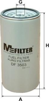 Mfilter DF 3503 - Паливний фільтр autozip.com.ua