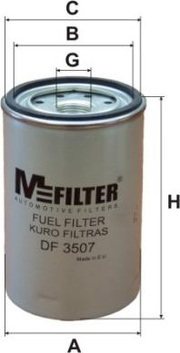 Mfilter DF 3507 - Паливний фільтр autozip.com.ua