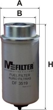 Mfilter DF 3519 - Паливний фільтр autozip.com.ua