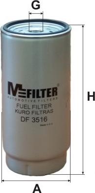 Mfilter DF 3516 - Паливний фільтр autozip.com.ua