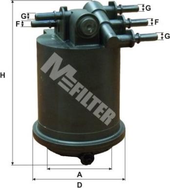 Mfilter DF 3517 - Паливний фільтр autozip.com.ua