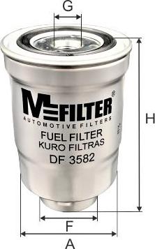 Mfilter DF 3582 - Паливний фільтр autozip.com.ua