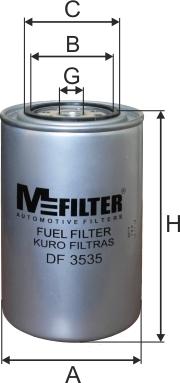 Mfilter DF 3535 - Паливний фільтр autozip.com.ua