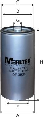 Mfilter DF 3538 - Паливний фільтр autozip.com.ua