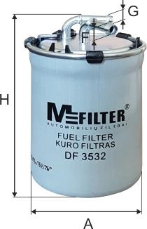 Mfilter DF 3532 - Паливний фільтр autozip.com.ua