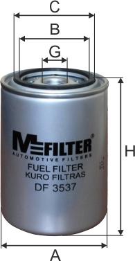 Mfilter DF 3537 - Паливний фільтр autozip.com.ua