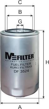 Mfilter DF3524 - Паливний фільтр autozip.com.ua