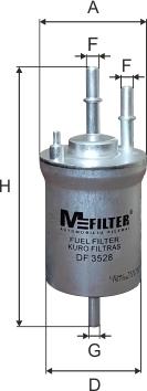 Mfilter DF3528 - Паливний фільтр autozip.com.ua