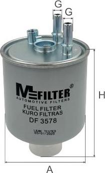 Mfilter DF 3578 - Паливний фільтр autozip.com.ua