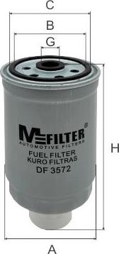 Mfilter DF 3572 - Паливний фільтр autozip.com.ua