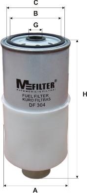 Mfilter DF 304 - Фильтр топл. AUDI. VW пр-во M-Filter autozip.com.ua