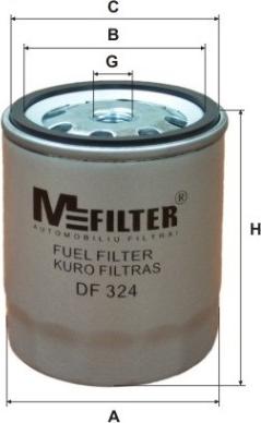 Mfilter DF 324 - Фильтр топл. MERCEDES пр-во M-Filter autozip.com.ua