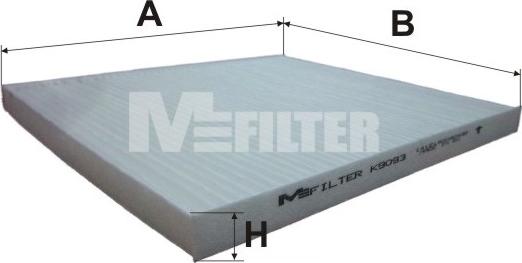 Mfilter K 9093 - Фільтр, повітря у внутрішній простір autozip.com.ua