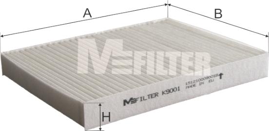 Mfilter K 9001 - Фільтр, повітря у внутрішній простір autozip.com.ua